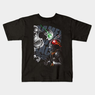 BLACK scribble Kids T-Shirt